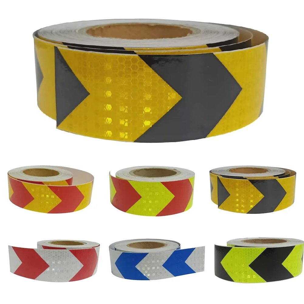 adesivo refletivo sentido seta reflete luz cores prismatico seguranca maquina rodovia