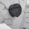 porta papel higienico rolo rolao banheiro preto black polido 3