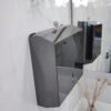porta papel toalha 3 dobras papeleira toalheiro preto polido black 3