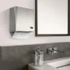 Toalheiro Dispenser Inox Quadra Porta Papel Toalha Biovis