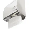 Toalheiro Inox Polido Papel Interfolhado Chave Visium 600 Folhas