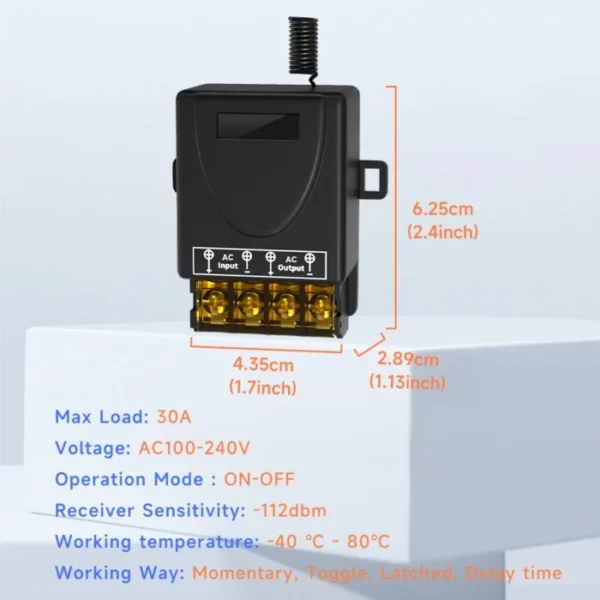 Mini Interruptor Controle Remoto Modulo Liga Desliga 110v/220v