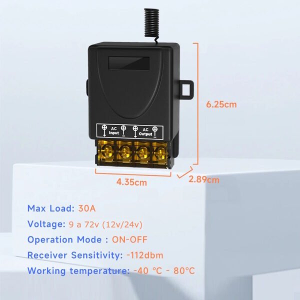 Mini Interruptor Controle Remoto Modulo Liga Desliga 12v/24v - Imagem 5