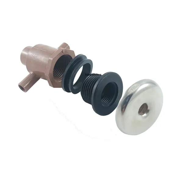 Mini Jatos Reto Para Banheiras Hidro Sanspray Inox Cromado - Imagem 2