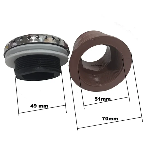 Succao Em Inox Cromado Sanspray P/ Banheiras Spas Ofuros