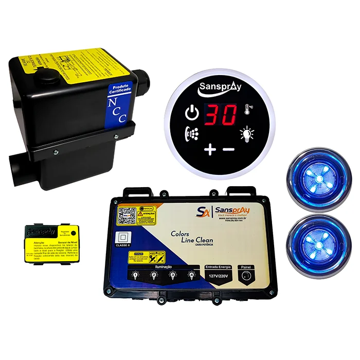 Aquecedor Hidromassagem Sanspray 8000w/220v 4 F 1 Aquecedor Hidromassagem Sanspray 8000w/220v 4 F