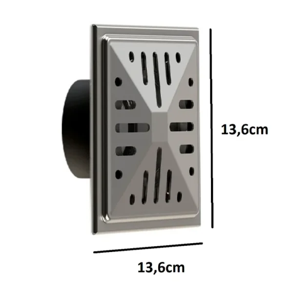 Ralo Fundo Inox Anti Turbilhão Piscina Alvenaria Cano 50mm