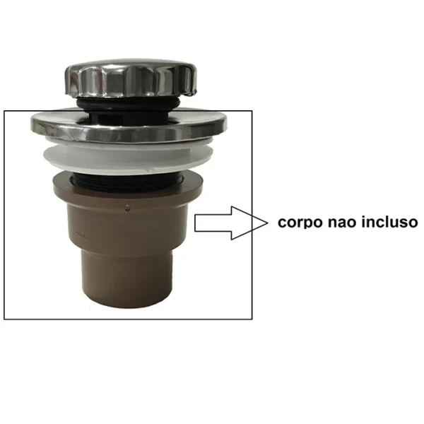 Tampa Acabamento Dreno Ralo Fundo Banheira Sanspray