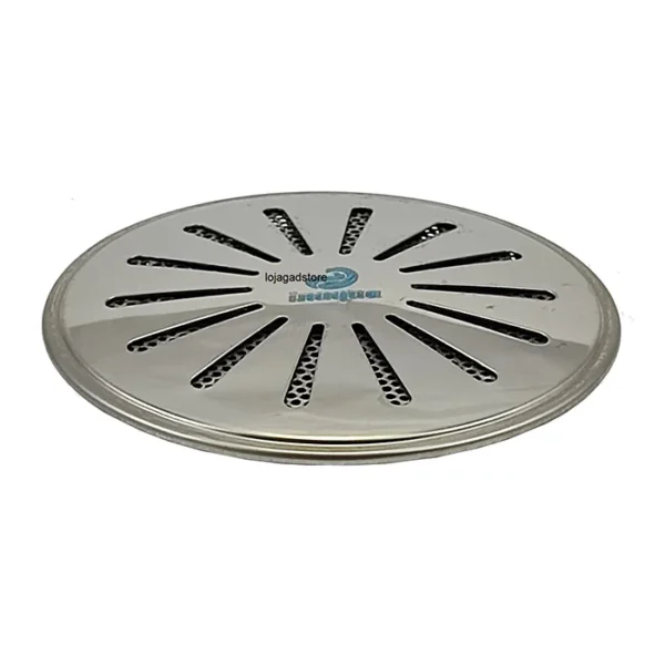 Ralo Fundo Inox Anti Cabelo Piscina Alvenaria Cano 50mm