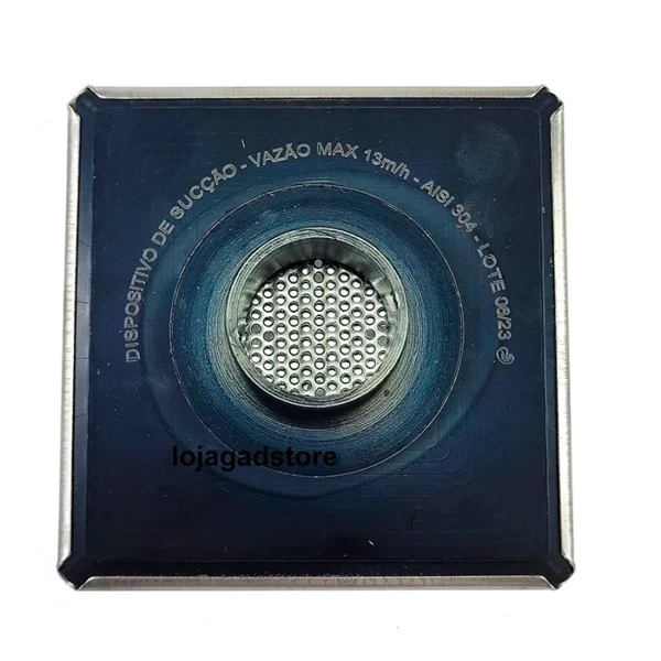 Ralo Fundo Inox Anti Hair Piscina Alvenaria Cano 50mm - Imagem 3
