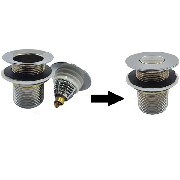 Tampa Plug Click P/ Dreno Ralo Fundo Pia E Banheira Hidro