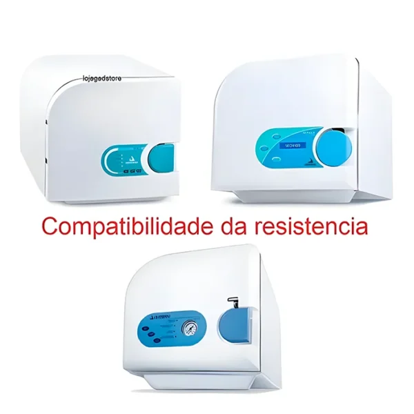 2 Resistências Reta Autoclave Cristofoli 21l 800w 240mm - 127v