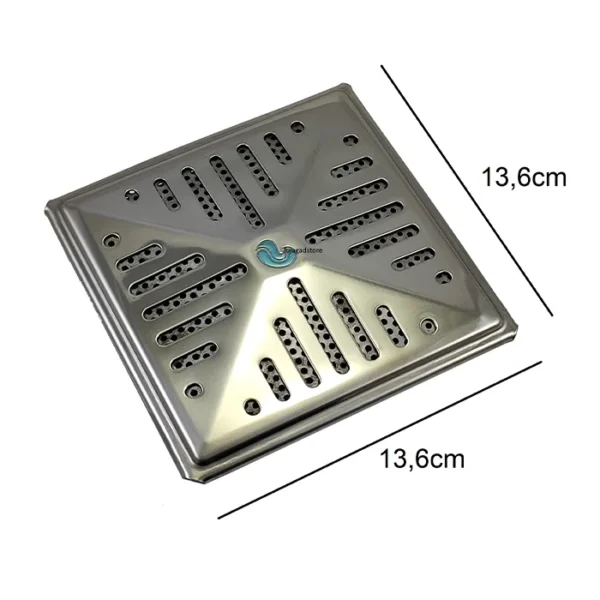 Ralo Fundo Inox Anti Hair Piscina Alvenaria Cano 50mm - Imagem 4