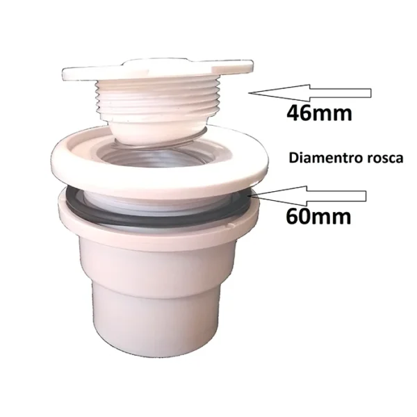 Dispositivo De Retorno Abs Sanspray Para Piscina Fibra
