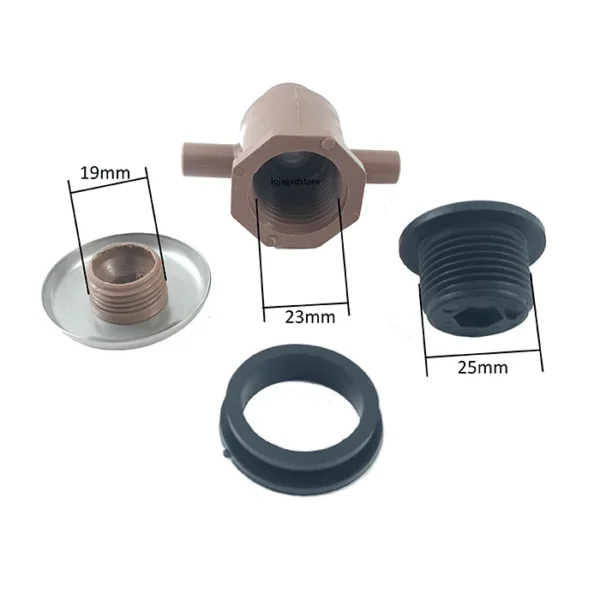 Mini Jatos Reto Para Banheiras Hidro Sanspray Inox Cromado - Imagem 3