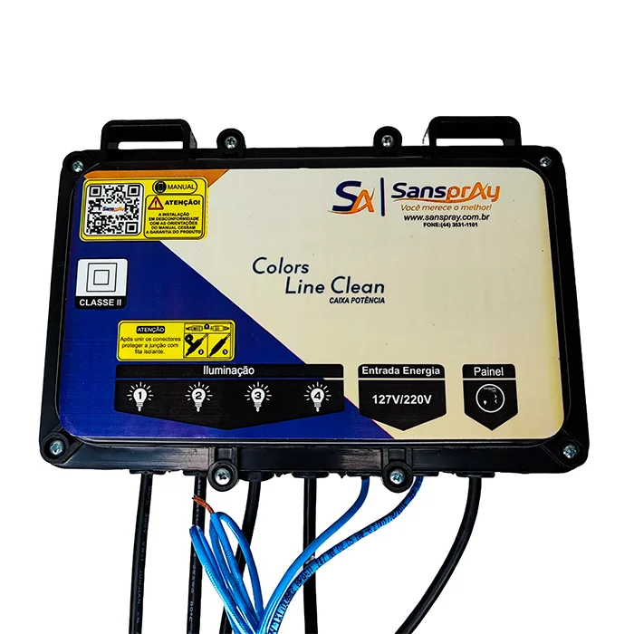 Aquecedor Hidromassagem Sanspray 8000w/220v 4 F 4 Cromoterapia P/ Banheiras Spas Ofurôs Sanspray