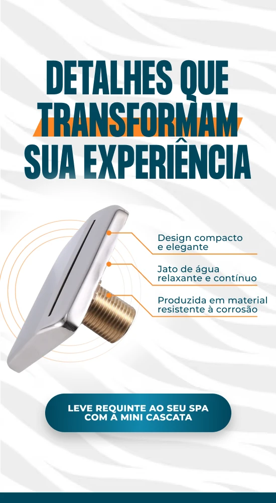 BANNER A BANHEIRA E SPA Mini Cascata Cromada mobile