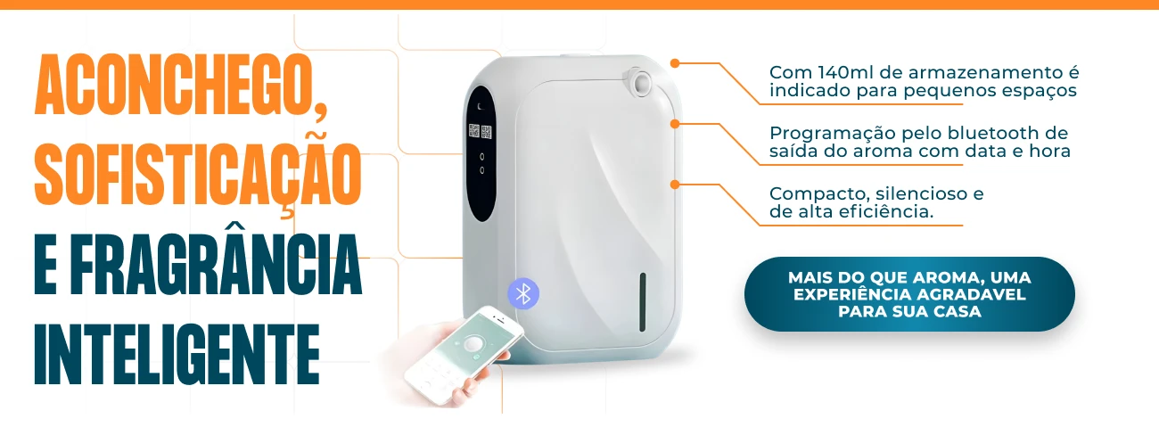 Difusor de aromas compacto e inteligente