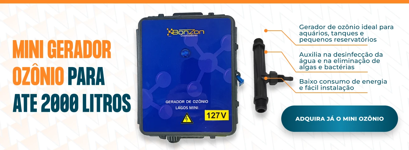 BANNER A GERADORES DE OZONIO Mini Ozonio para ate 2000 litros