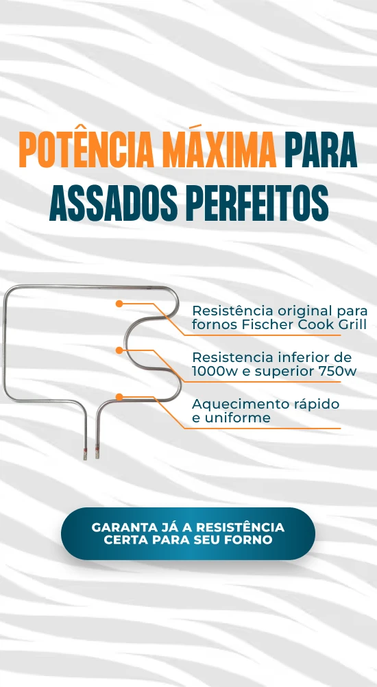 BANNER A RESISTENCIAS Resistencia Forno Fischer Cook Grill 1750w 110 220v mobile 1