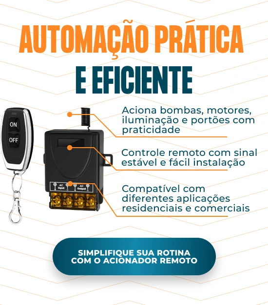 BANNER B CASA E DECORACAO Acionador Controle Remoto 110v 220v mobile