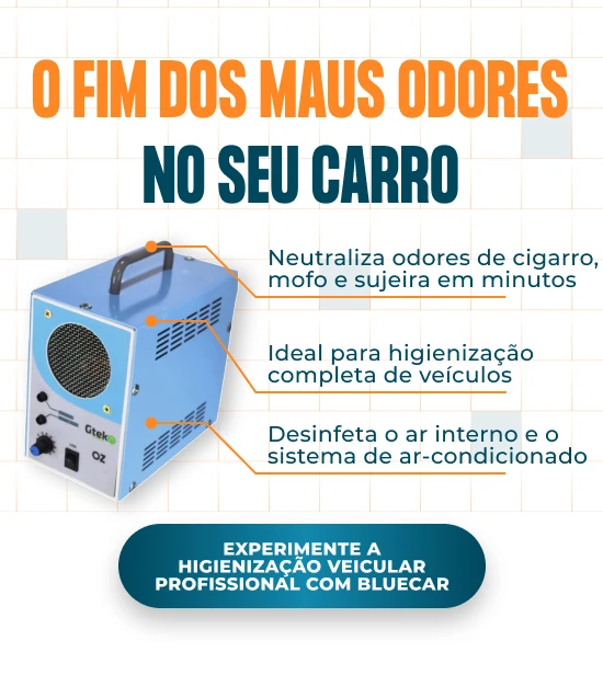 BANNER B GERADORES DE OZONIO Gerador Ozonio Elimina Odor Higiene Veicular Bluecar mobile 1