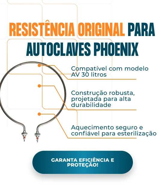 BANNER B RESISTENCIAS Resistencia Autoclave Vertical Phoenix Fenix AV 30L mobile 1