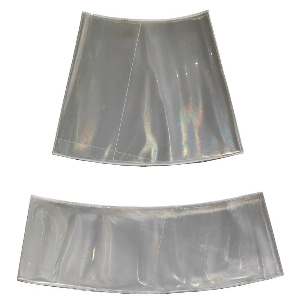 10 Pares Faixas Refletivas Branca Cristal Camisa Cone 75cm