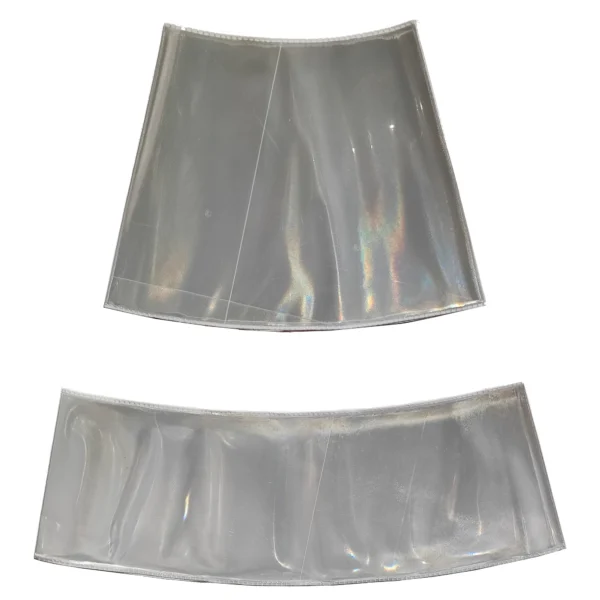 10 Pares Faixas Refletivas Branca Cristal Camisa Cone 75cm