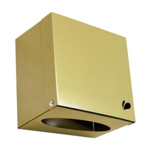 Toalheiro Inox Quadra Dourado 1000 Folhas biovis