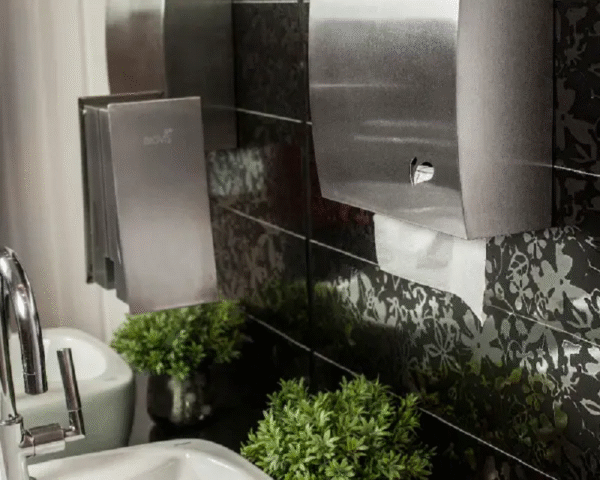 Toalheiro Inox Noble Interfolhado Papel Toalha 1000 Folhas - Imagem 6