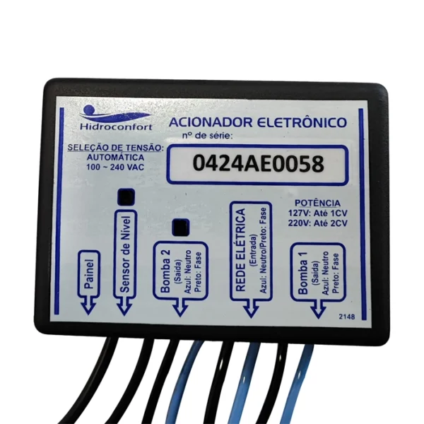 Acionador Motor Banheira Spa Duplo C Sensor Hidroconfort/get - Imagem 2