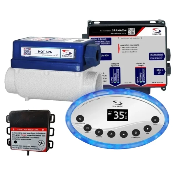 Aquecedor Agua Banheira Hidro Max Duo Cromo 8000w 220v