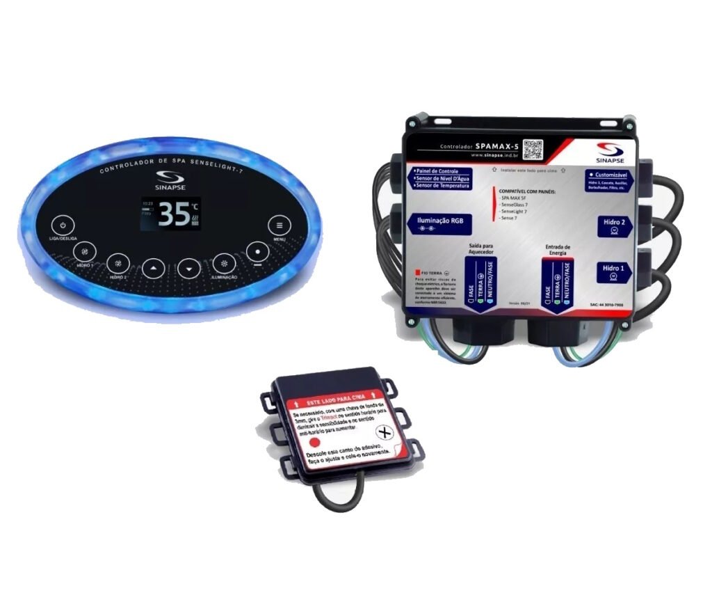 painel Senselight7 fonte spampax 5 spa max 5f sinapse