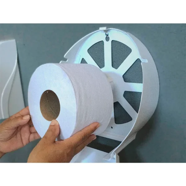 Porta Rolao Papel Higienico Ag+ C/ Ions Prata 300 Metros - Imagem 5