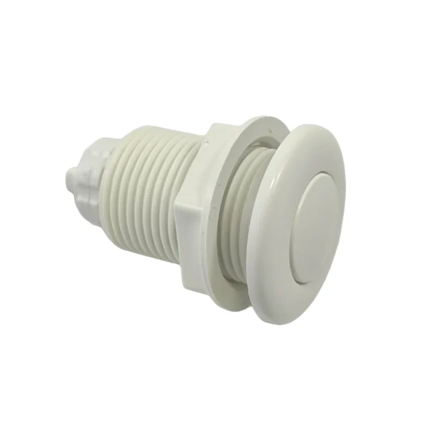 Botao acionamento pneumatico acionador ar pressao motor spa hidro triturador branco