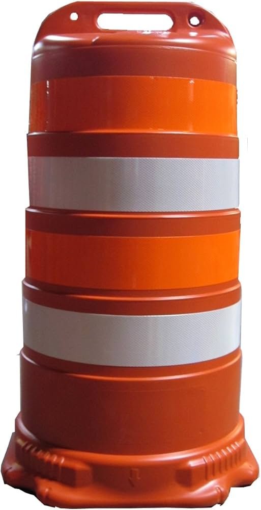 tambor barril refletivo transito cone redondo