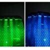 Adesivo refletivo prismatico decorativo faixa verde azul 6