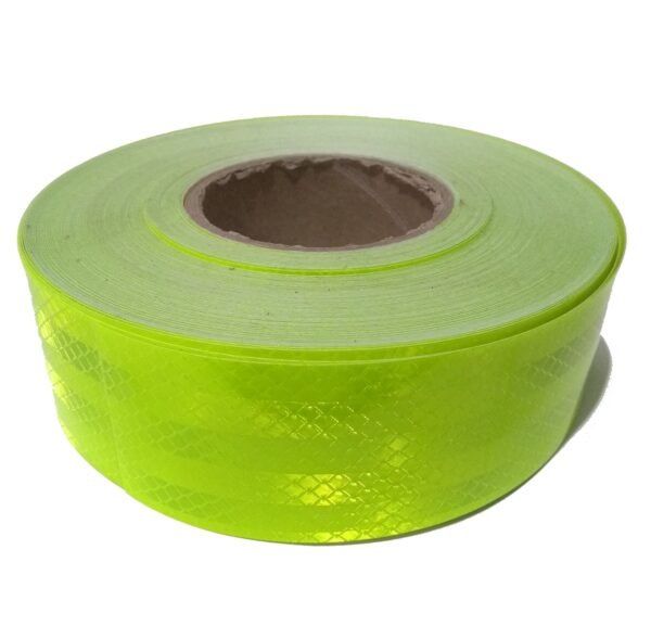 Adesivo refletivo prismatico decorativo faixa verde fluorescente 4