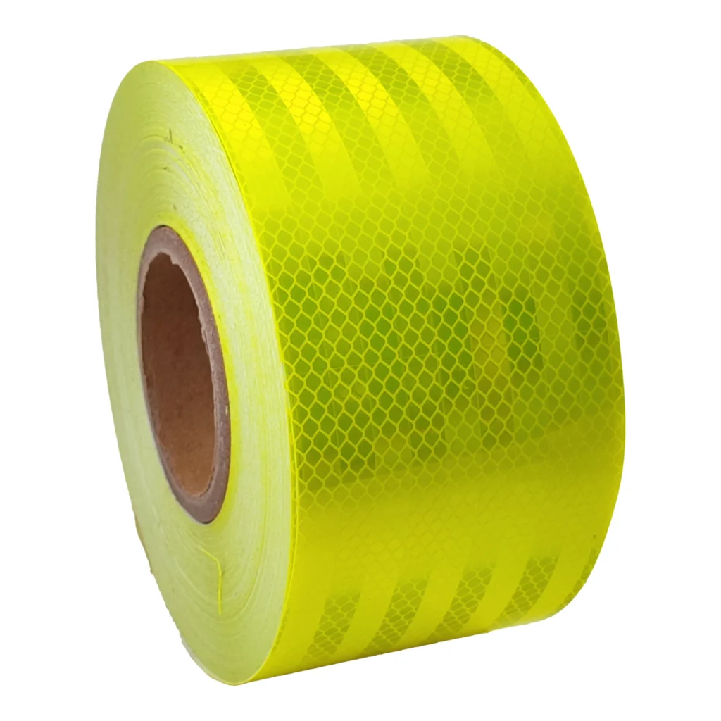 Fita adesiva refletiva lima limao fluorescente amarelo verde 04