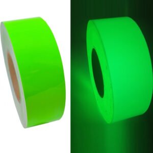 Faixa adesiva Fotoluminescente Brilha Escuro 8h Rolo 5cm