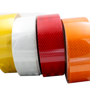 Fita faixa adesiva refletiva Tipo I Engenharia prismatico 5cm