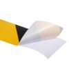 fita faixa adesivo zebrada listrada refletiva prismatica amarelo preto