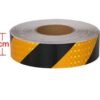 fita faixa adesivo zebrada listrada refletiva prismatica amarelo preto 2