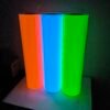 rolo adesivo fotoluminescente brilha escuro azul laranja branco pink absorve luz 05