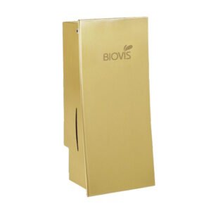 Saboneteira Inox Slim Noble Dourada Sabonete Liquido Biovis