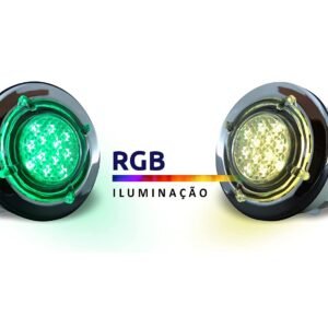 Luz Led RGB Banheira Spa Spot Em Abs P/ Cromoterapia Sinapse
