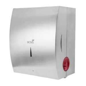 Dispenser Toalheiro Bobina Autocorte Papel Inox escovado Noble