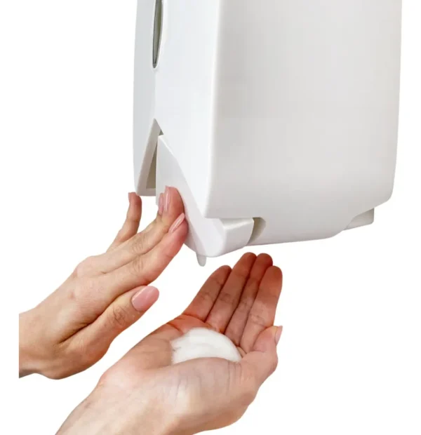 dispenser sabonete espuma saboneteira biovis branco