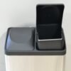 lixeira dupla 30 litros inox pedal coleta seletiva biovis 3